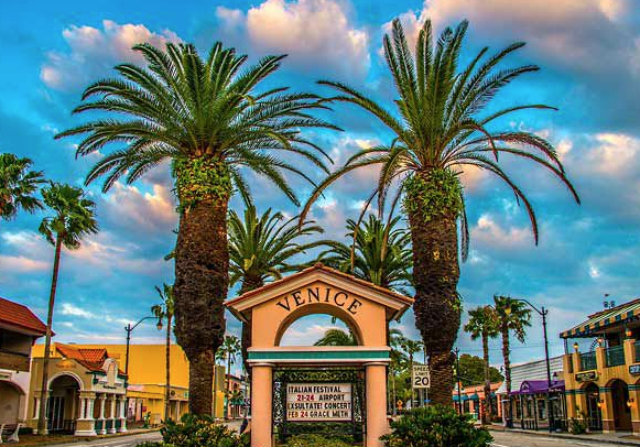 Image of Historic Downtown Venice Florida.